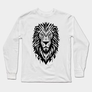 Nordic Lion (Black) Long Sleeve T-Shirt